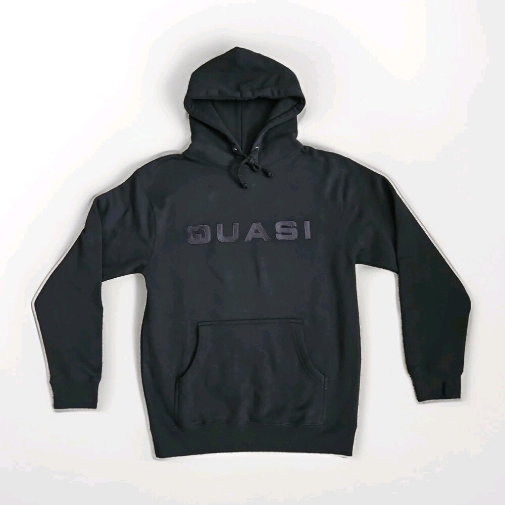 Nwt Quasi Skateboard Distressed Hoodie Black Grunge Mens Small